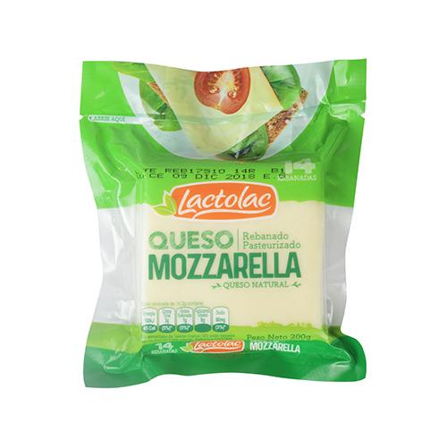 Queso Mozzarella Rodajado Lactolac 14 Pack