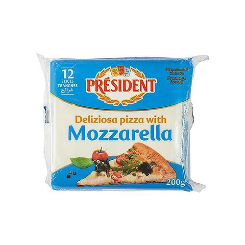 Queso Mozzarella Rodajado President