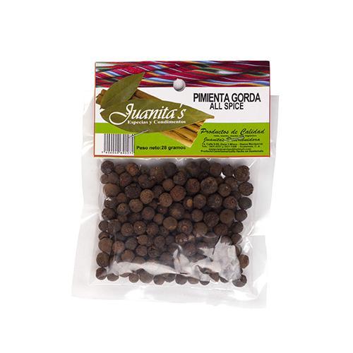 Pimienta Negra Gorda Juanitas Bolsa