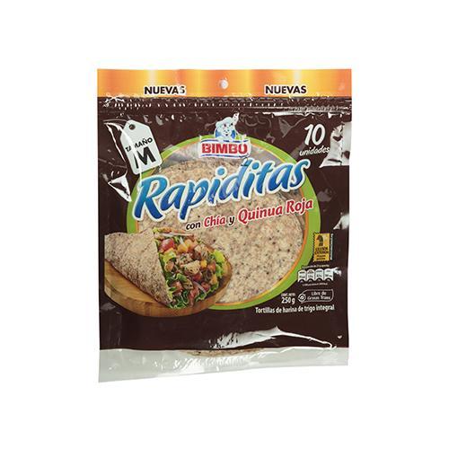 Tortillas Harina Chía y Quinoa Bimbo