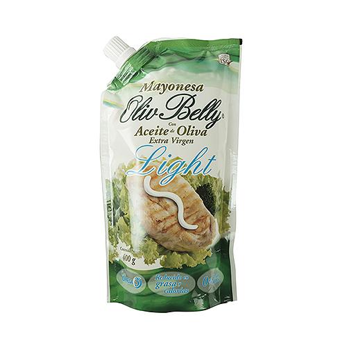 Mayonesa Aceite Oliva Light Oliv Belly Doypack