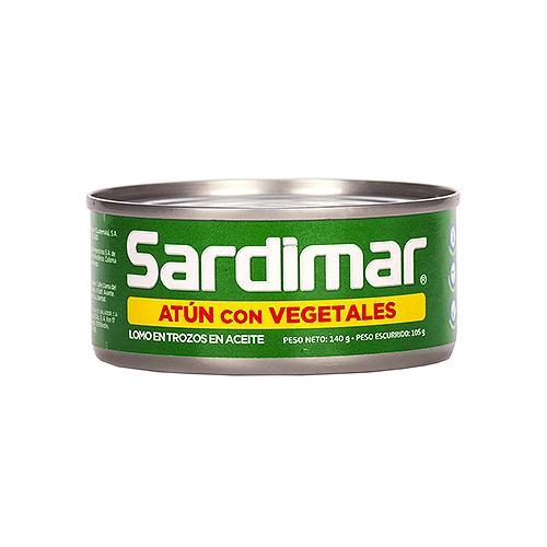 Atún Aceite Lomo Trozos Vegetales Sardimar