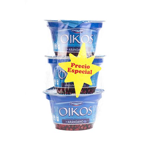Yogurt Griego Arándano Oikos 3 Pack