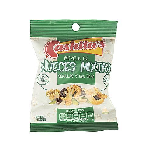 Nueces Mixtas Semillas y Uva Pasa Cashitas
