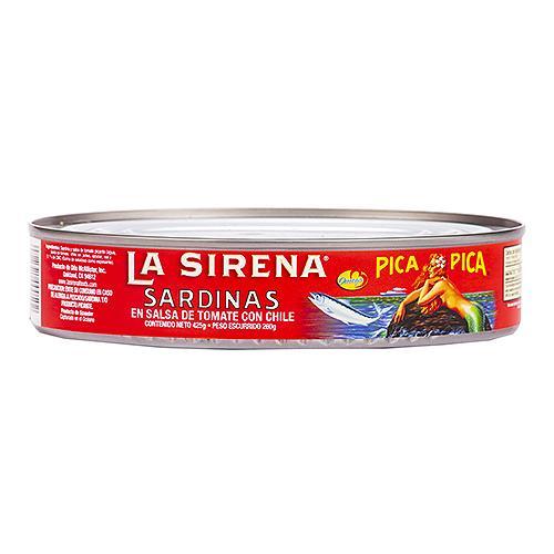 Sardina Salsa Tomate Con Chile La Sirena Lata Ovalada