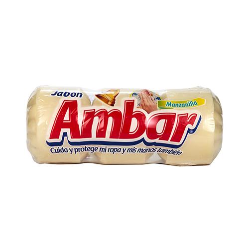 Jabón Bola Manzanilla Ambar 3 Pack