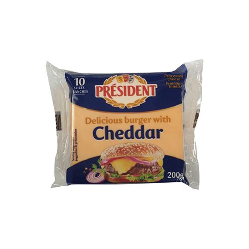 Queso Cheddar Rodajado Hamburguesa President