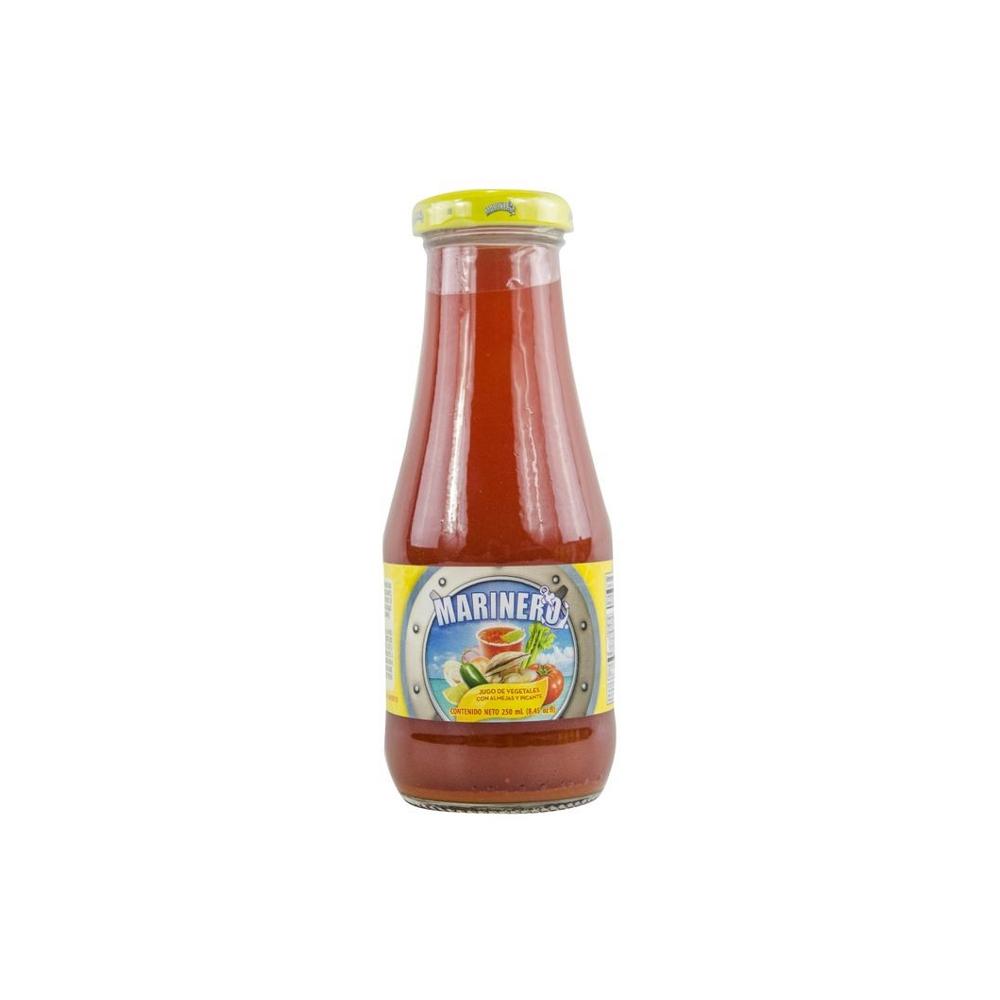 Cóctel Vegetales Almejas Picante Marinero Vidrio