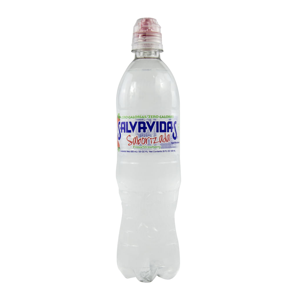 Agua Saborizada Fresa Salvavidas