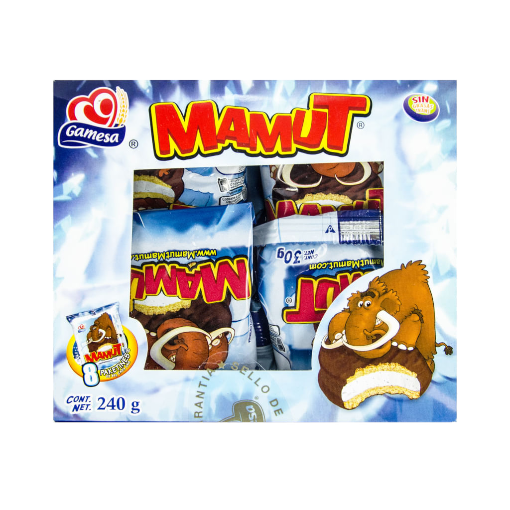 Gamesa Chocolate Mamut 8 Pack
