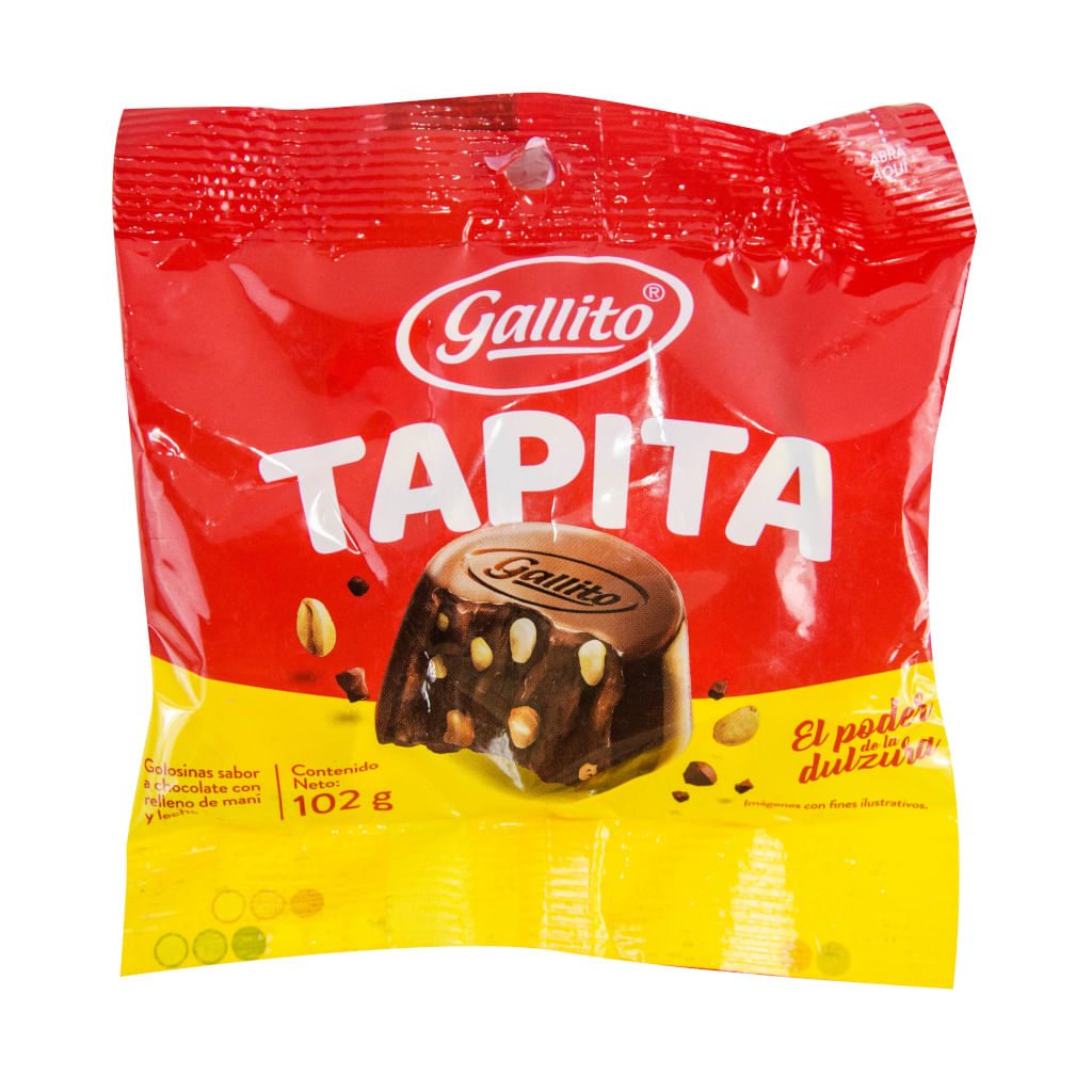 Gallito Chocolate Tapita Bolsa