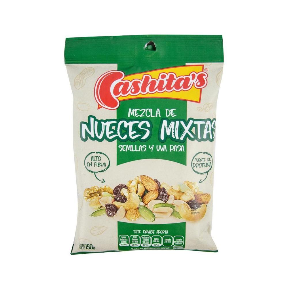 Nueces Mixtas Semillas y Uva Pasa Cashitas