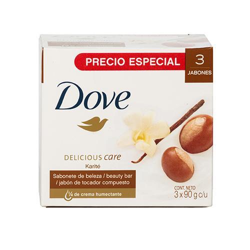 Jabón Dove Karité y Vainilla en Barra - 270 g