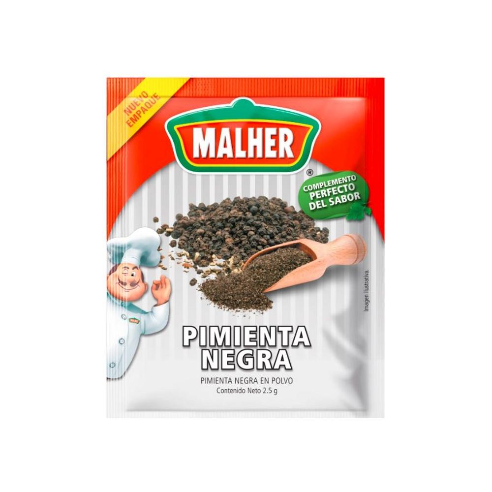 Pimienta Negra En Polvo Malher 6 Pack