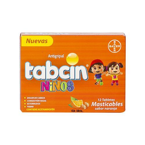 Tabcin Niños Tabletas Masticables Naranja