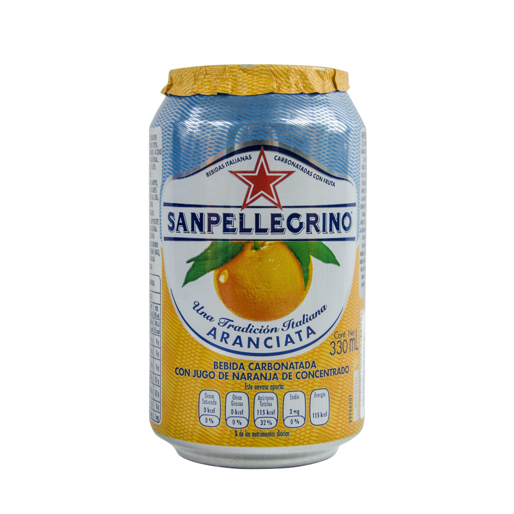 San Pellegrino Naranjada Con Soda Lata
