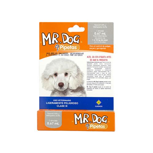 Antipulgas Pipeta Anaranjada Mr. Dog