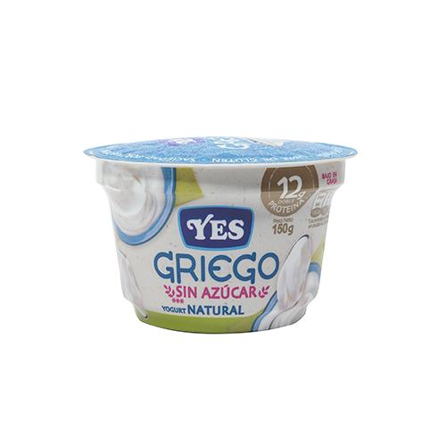 Yogurt Griego Natural Sin Azúcar Yes