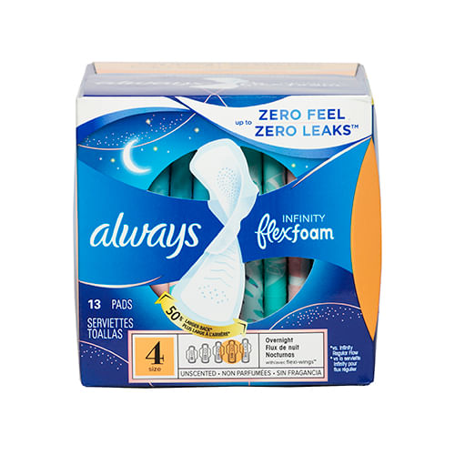 Toalla Femenina Infinity Flex Foam Talla 4 Always