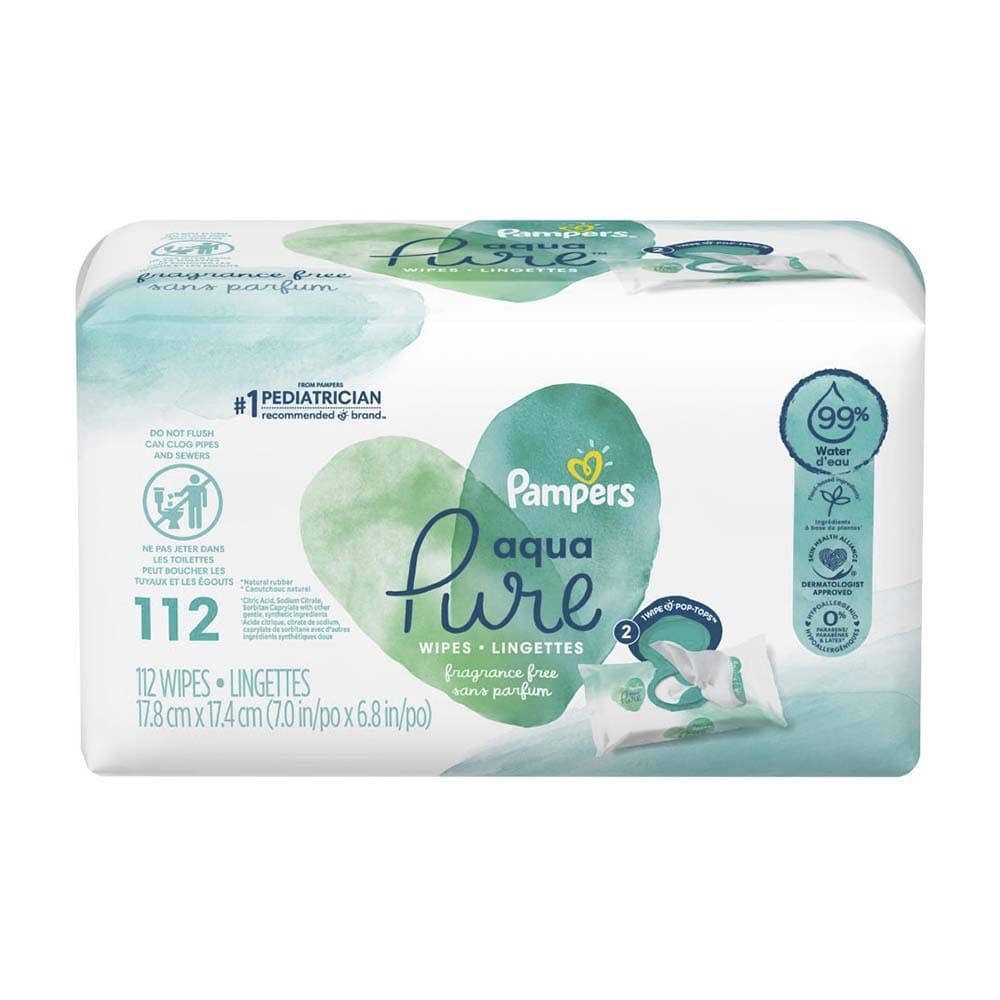 Toallas Húmedas Pampers Aqua Pure