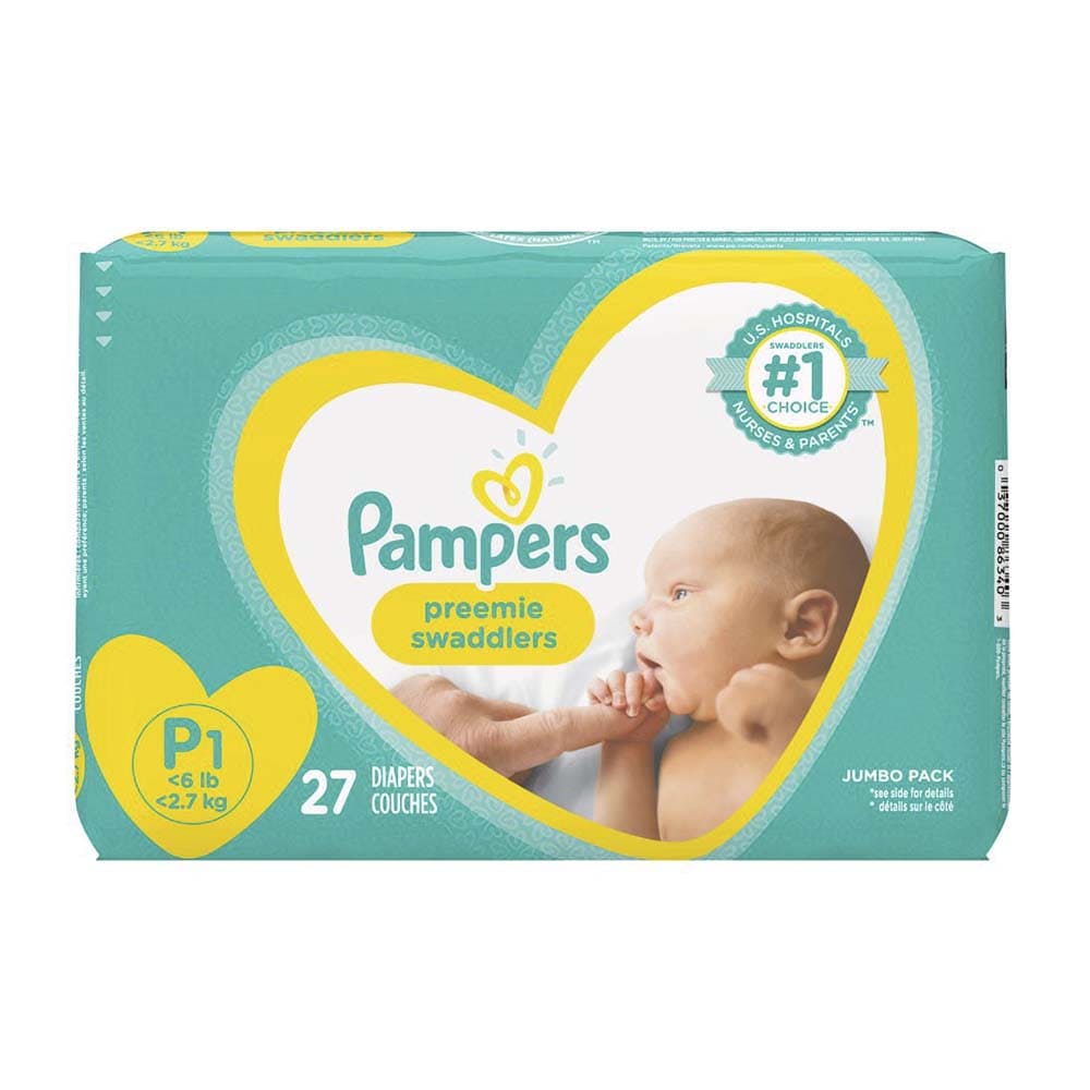 Pañal Desechable Talla P1 Prematuro Premier Swaddlers Pampers