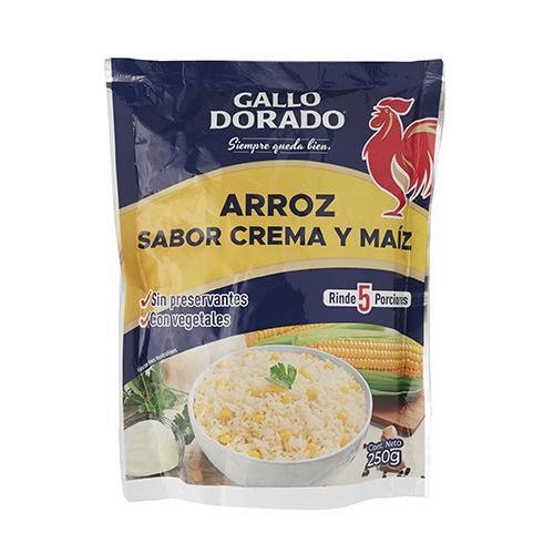 Arroz Precocido Crema Maíz Gallo Dorado