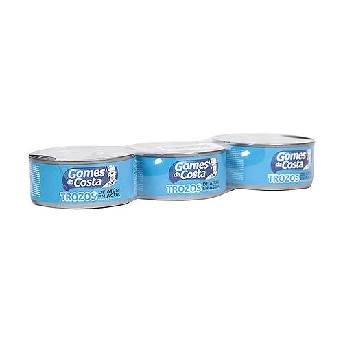 Atún Agua Lomo Trozos Gomes Da Costa 3 Pack