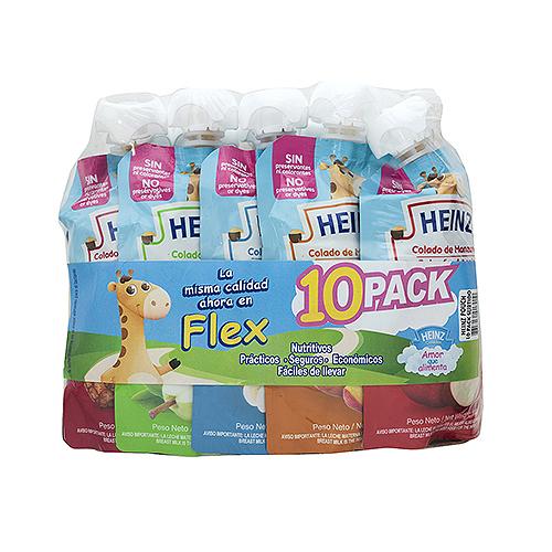 Compota Varios Sabores Heinz Pouch 10 Pack