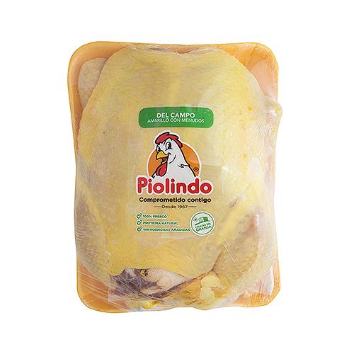 Pollo Del Campo Entero Amarillo 4.8lb Aprox Bandeja