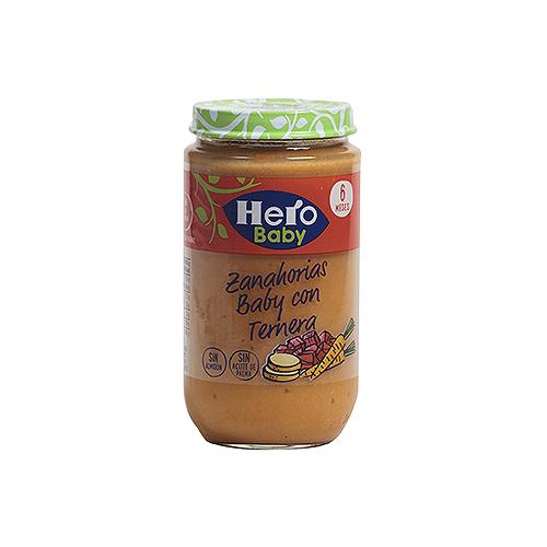 Compota Zanahoria Ternera Hero Baby