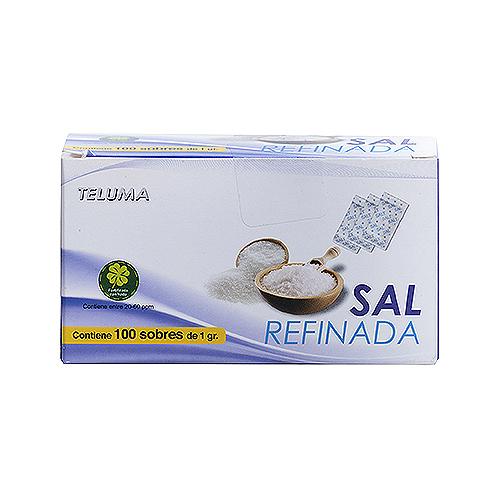 Sal Teluma Refinada 100 Uds - 100 g