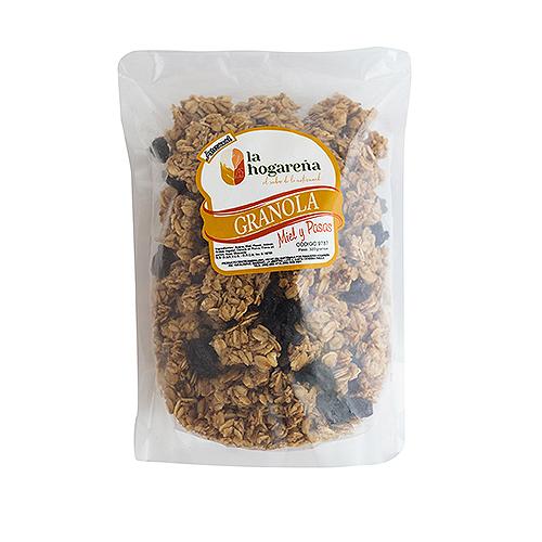 Granola La Hogareña Avena Miel Pasas