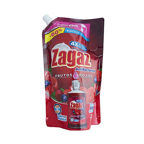 Lavaplatos Líquido Frutos Rojos Zagaz Doypack