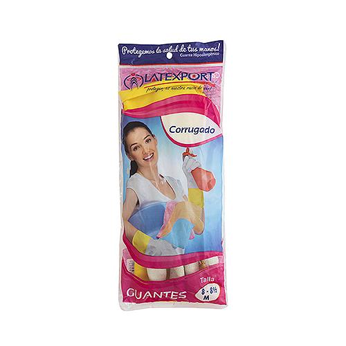 Guante Corrugado Talla M Latexport