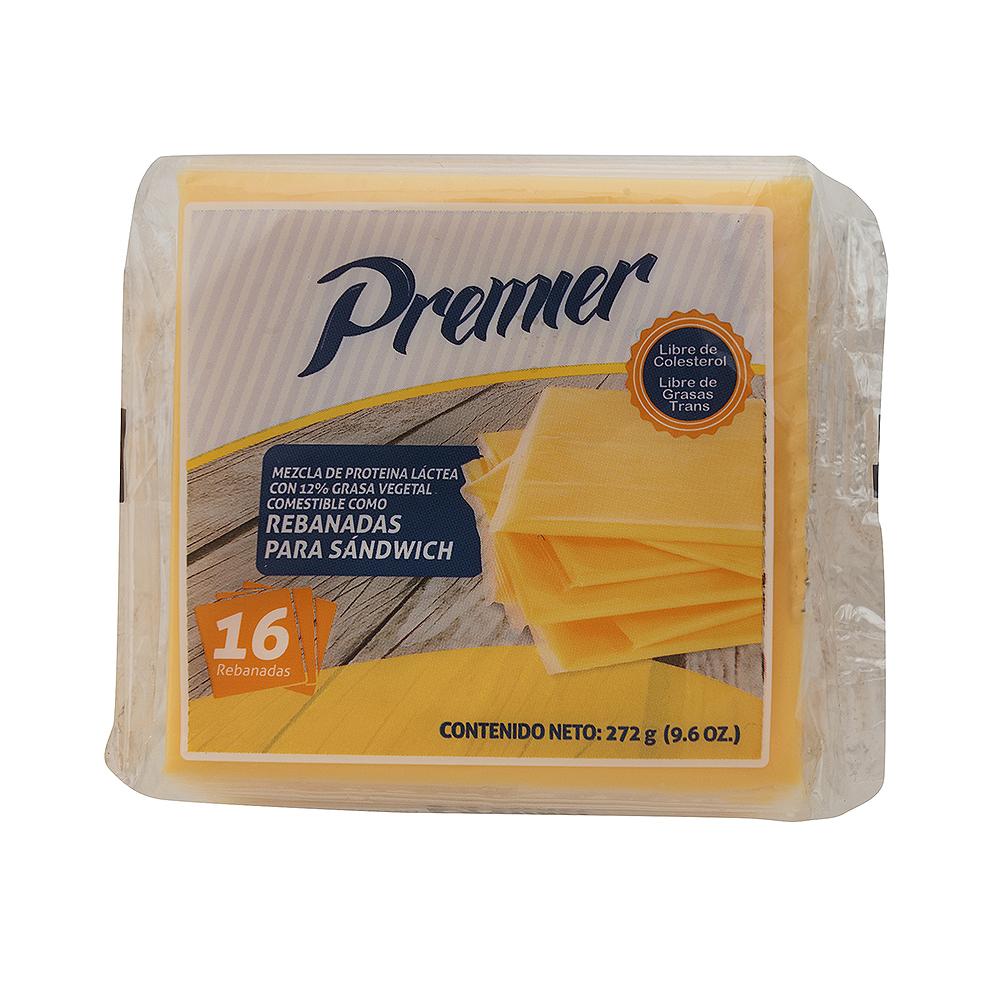 Queso Imitación Amarillo Rodajado Pemier