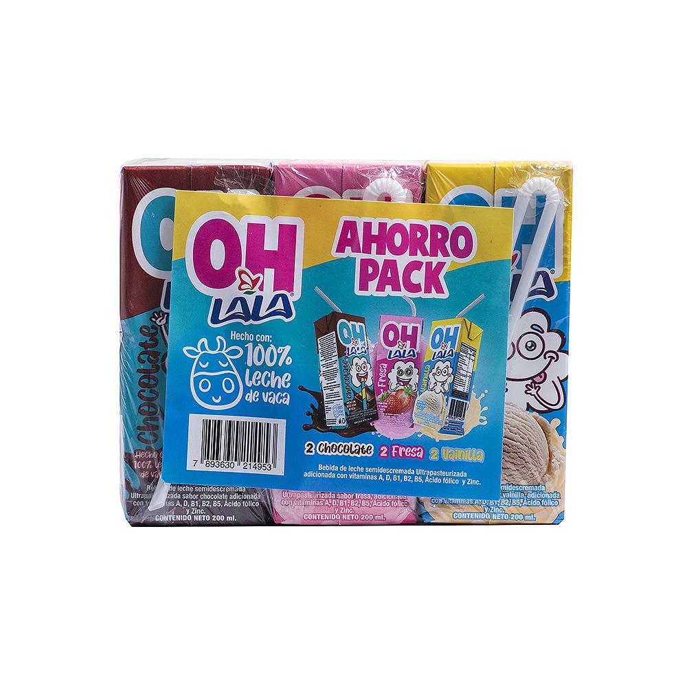 Bebida Láctea Saborizada Oh Lala 6 Pack