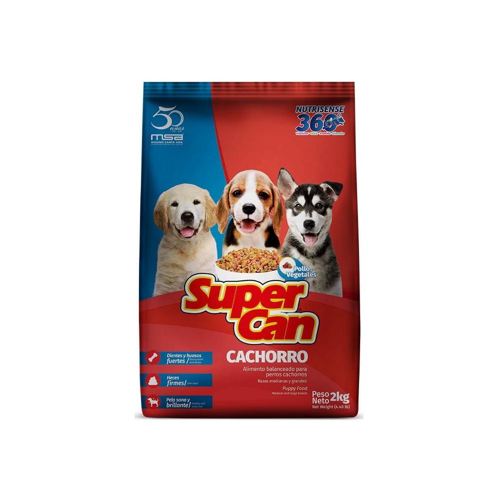Alimento Perro Cachorro Mediano Y Grande Pollo y Vegetales Super Can
