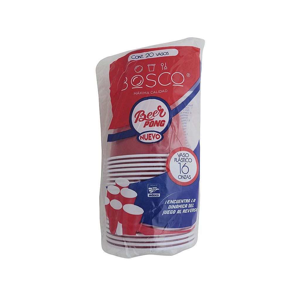 Vaso Desechable Rojo 16oz. Bosco