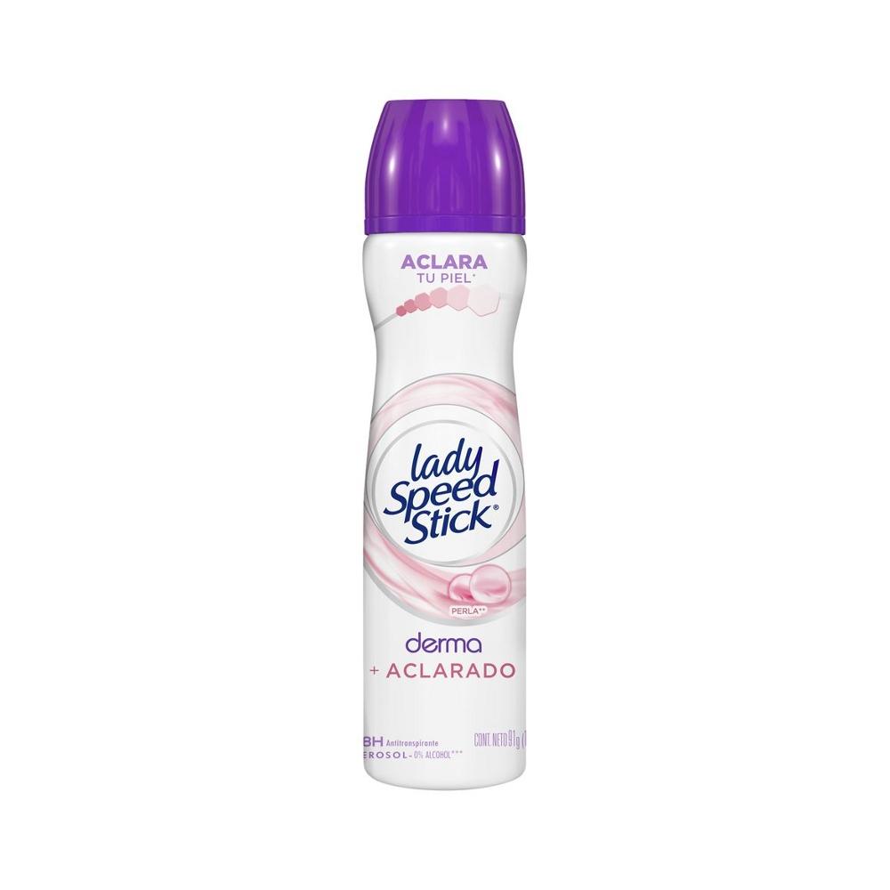Desodorante Mujer Derma Aclarado Perla Lady Speed Stick Aerosol