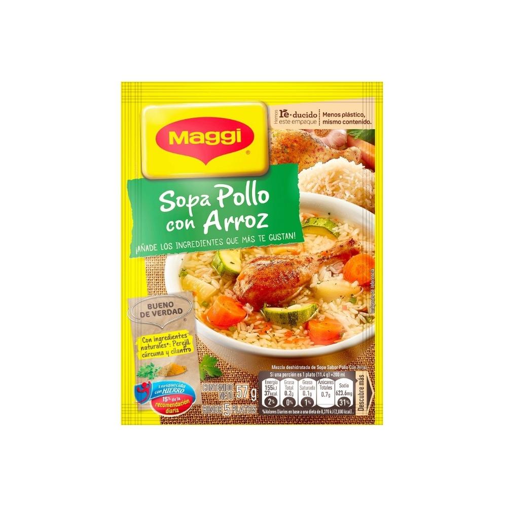 Sopa Pollo Arroz Maggi