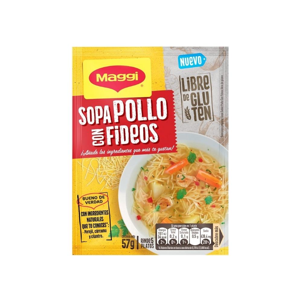 Sopa Pollo Fideos Sin Gluten Maggi