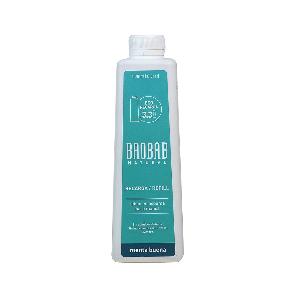 Jabón Espuma Menta Baobab Refil