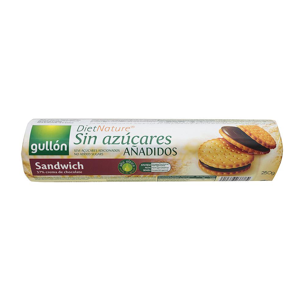 Galletas Sandwich Chocolate Sin Azúcar Gullón