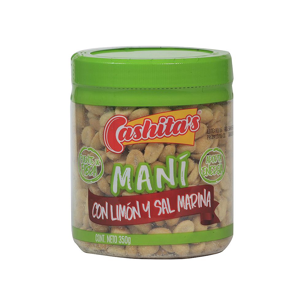 Maní Limón Y Sal Marina Cashitas Bote