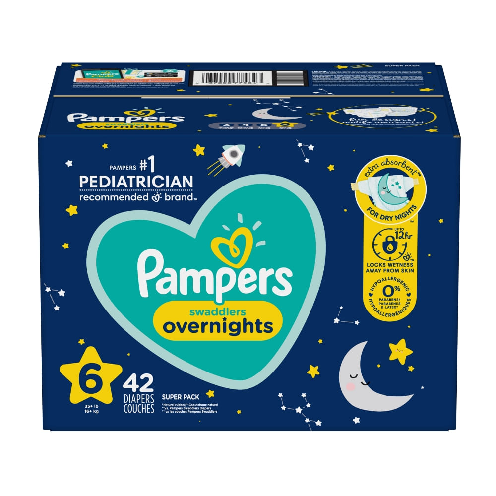 Pañal Desechable Talla 6 Swaddlers Overnight Pampers