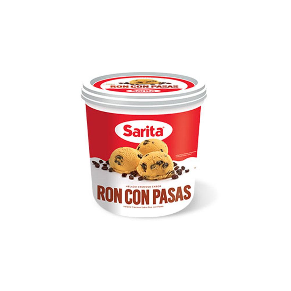 Helado Ron Con Pasas Sarita