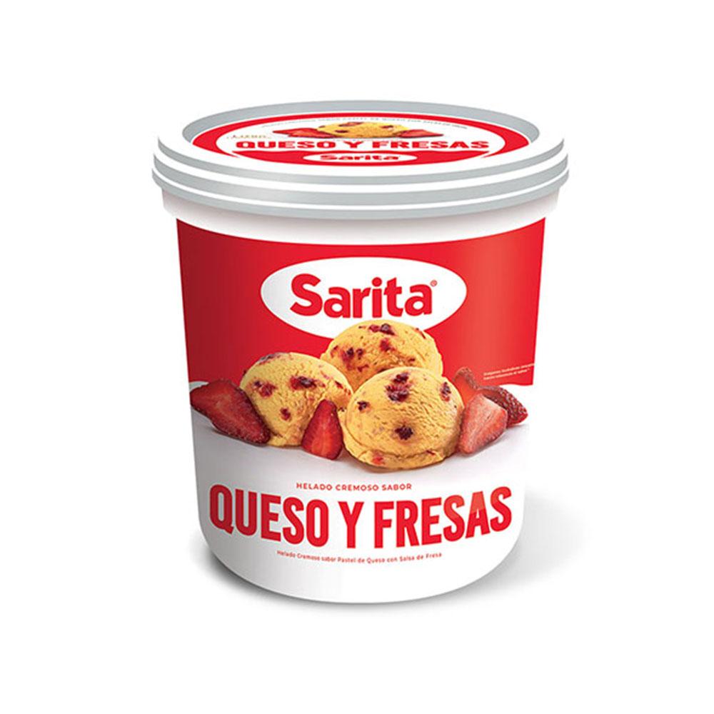 Helado Queso Y Fresas Sarita