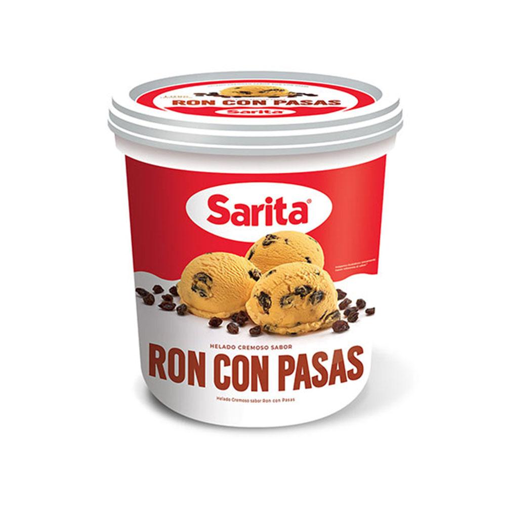 Helado Ron Con Pasas Sarita