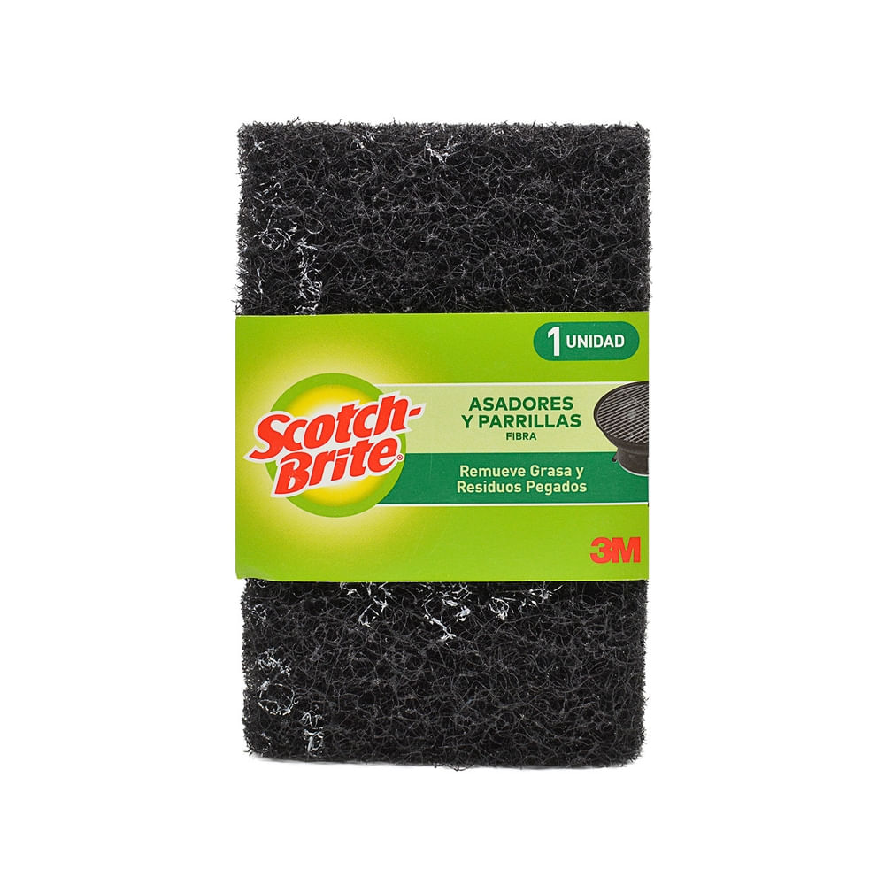 Fibra Parrilla Negra Scotch Brite