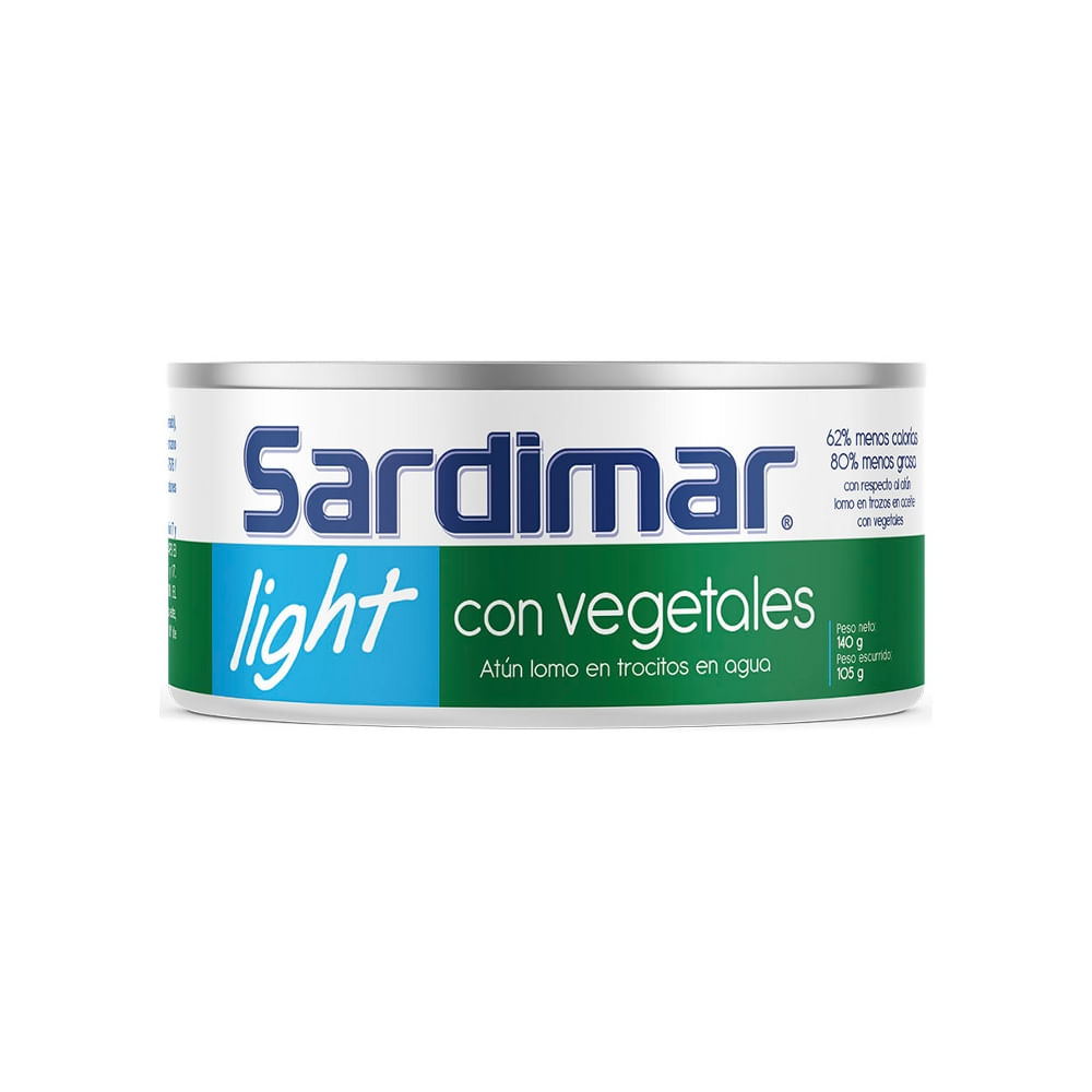 Atún Agua Lomo Trozos Vegetales Sardimar